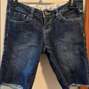 Blue jean shorts